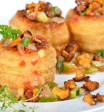 recette girolles vol au vent