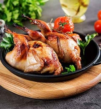 recette caille au four